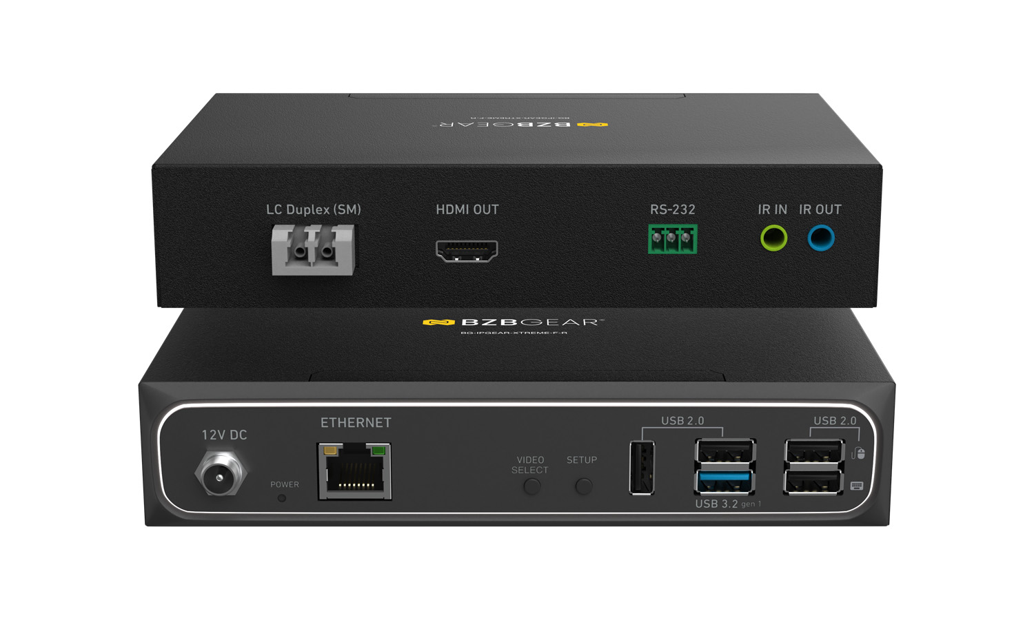HDMI 2.1 Over Fiber Extender Rx with Bi-Directional IR, RS-232, 1G Ethernet, USB 3.1 & KVM Support HDMI 2.1 Over Fiber Extender Rx with Bi-Directional IR, RS-232, 1G Ethernet, USB 3.1 & KVM Support